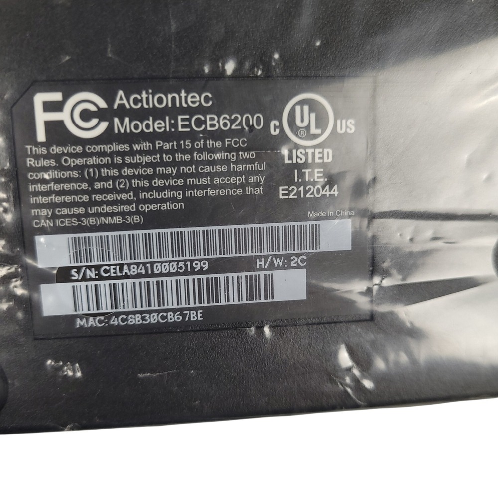 Actiontec ECB6200 Bonded MoCA 2.0 Ethernet Coax Adapter Pair Twin Pack New - Picture 6 of 10